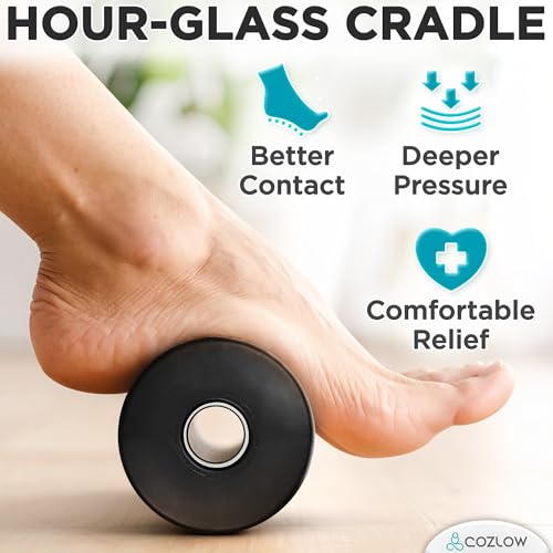 COZLOW - Foot Massager for Plantar Fasciitis Relief - Trigger Point Massage Roller for Feet Pain, Neuropathy, Heel Spur, Flat Arch - Portable Deep Tissue Muscle Therapy Tool for Sole, Calf, Hand, Arm - style: Massage Roller