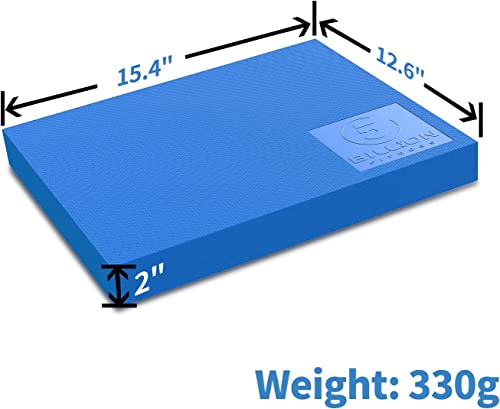 Foam Balance Pad,5BILLION Stability Pad for Physical Therapy,Non-Slip Exercise Balance Pad for Balance workouts,Yoga Knee Pad for Gym Fitness Stretching Pilate - size: Blue-L