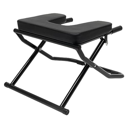 Yoga Headstand Bench, Yoga Inversion Chair, Inversion Chair, Headstand Trainer for Practice Head Stand, Shoulderstand and Strength Training - color: Black