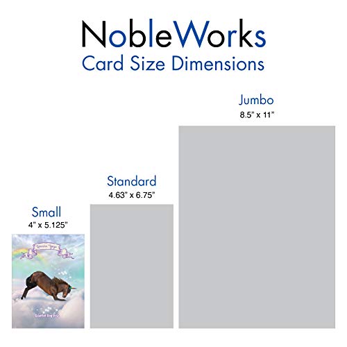 The Best Card Company - 20 Blank Yoga Animal Cards (4 x 5.12 Inch) - All Occasion Set (10 Designs, 2 Each) - Rainbow Unicorn Yoga AM3198OCB-B2x10 - style: Rainbow Unicorn Yoga