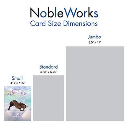 The Best Card Company - 20 Blank Yoga Animal Cards (4 x 5.12 Inch) - All Occasion Set (10 Designs, 2 Each) - Rainbow Unicorn Yoga AM3198OCB-B2x10 - style: Rainbow Unicorn Yoga