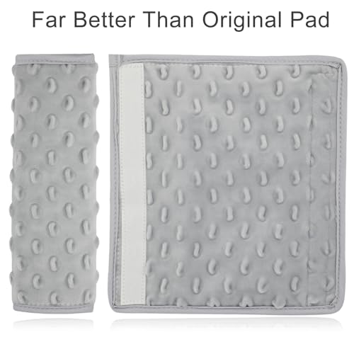 1Pc Arm Sling Padding for Neck Arm Sling Strap Cushion Neck Pad Cushions Shoulder Brace Carry Strap Pads Elbow Wrist Injury Support Strap Padded Women Men Minky Dot Light Gray - color: Minky Dot Light Gray-1pc