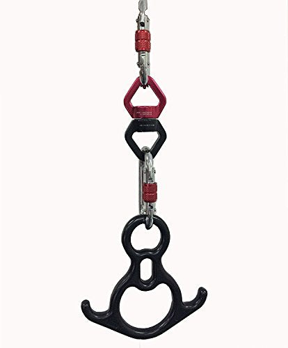 Durable Aerial Silks Starter Kit with 11-Yard Yoga Hammock & Hardware | Aerial Swing for Acrobatic Flying Yoga & All Levels, Aerial Rigging Point up to 14ft, Durable, Safe - color: Red