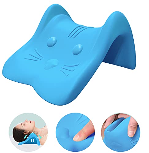 Neck Stretcher for Neck Pain Relief,Cervical Traction Device Pillow,Neck and Shoulder Relaxer for TMJ Pain Relief and Cervical Spine Alignment,Chiropractic Pillow Neck Posture Corrector