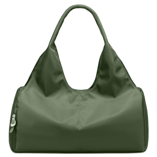 Forestfish Gym Bag For Women With Shoes Compartment & Wet Dry - color: Army Green