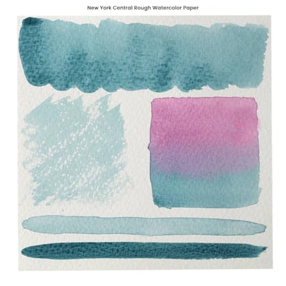 New York Central Watercolor Paper - 22x30" - 50 Pages - 140 lb. Rough Press - 100% Cotton, Acid-Free, Archival Quality, Bright White Watercolor Paper Pad for Wet & Dry Media