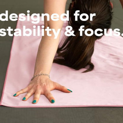 S&T INC. Aura Microfiber Yoga Mat Towel, 26.5" x 72", Pink | Soft and Absorbent, Quick-Dry for Gym, Pilates, and Hot Yoga, Compact for Gym Bag, Machine Washable - color: Pink