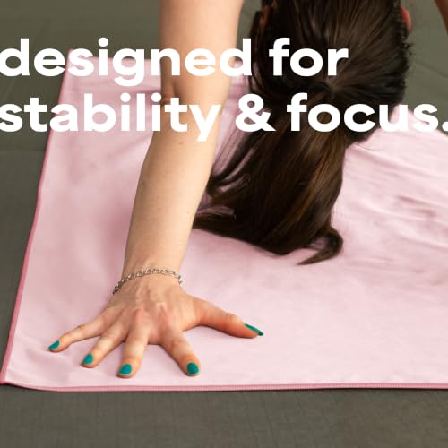 S&T INC. Aura Microfiber Yoga Mat Towel, 2 Pack, 26.5" x 72", Pink | Soft and Absorbent, Quick-Dry for Gym, Pilates, and Hot Yoga, Compact for Gym Bag, Machine Washable - color: Pink 2pk