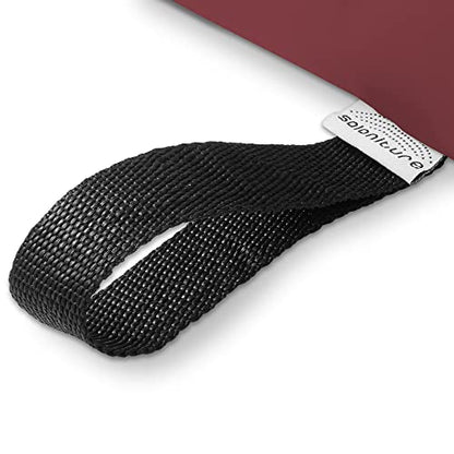 Saloniture Half Round Neck Massage Table Bolster Pillow Pad - 13 x 6 x 3 Inch - Burgundy - color: Burgundy