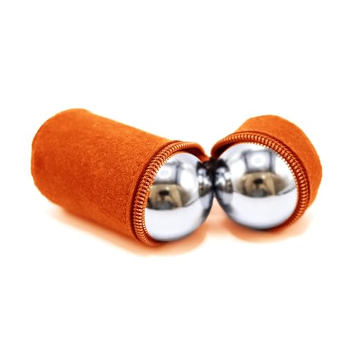 1.5-inch Stainless Steel Chiming Baoding Balls - Hand Exercise Balls for Meditation, Stress Relief, Suitable for Home, Office and Travel (1.5inch) - size: 1.5 Inch (with bell sound)