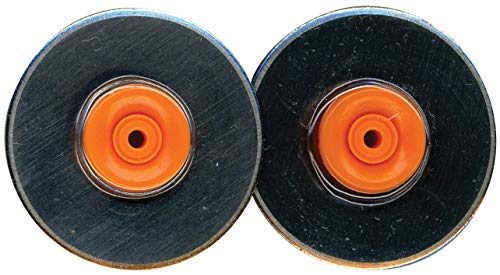 Fiskars 28mm Replacement Titanium Rotary Cutter Blades (2-Pack) - Style F - Compatible with Fiskars 28mm Rotary Paper Cutters - style: Style F - Titanium - 28mm