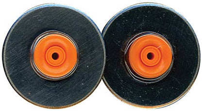 Fiskars 28mm Replacement Titanium Rotary Cutter Blades (2-Pack) - Style F - Compatible with Fiskars 28mm Rotary Paper Cutters - style: Style F - Titanium - 28mm