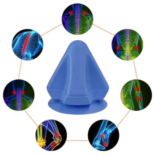 Trigger Point Massage, Massager Ball for Deep Tissue Myofascial Release Physical Therapy, Foot Plantar Fasciitis Pain Relief Psoas Hip Flexor Iliacus Release, Back Muscle Knot Release Tool - color: Blue Pointmassager