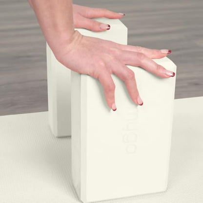 MYGA Yoga Block,Lightweight EVA Foam Yoga Brick,High Density Non-Slip Block for Yoga Poses, Pilates, Balance and Flexibility - color: Cream, size: One Size