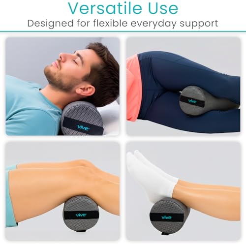 Vive Lumbar Roll Pillow for Lower Back Pain - Low Back Support Cushion - style: Soft