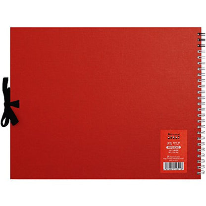 Maruman Art Spiral Sketch Book, F3, 8.74" x 11.26", 24 Sheets, Red | Drawing Pad With Acid-Free Art Paper & Twin-Wire Binding, Premium Drawing Paper Sketchbook, Sketch Pad Made in Japan - color: Red, size: F3 (8.74" x 11.26")
