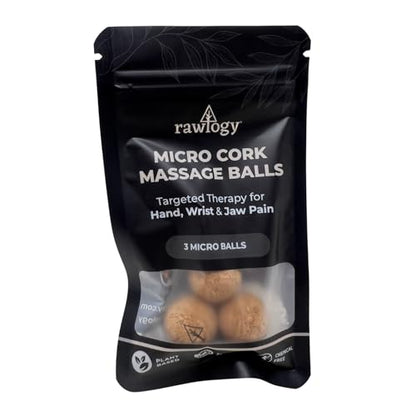 Travel Cork Massage Ball | Lightweight, Sustainable Alternative to Lacrosse Ball for Muscle Pain Relief (Extra Small 0.75 Inch (Pack of 3), Sanded Cork) - size: Extra Small 0.75 Inch (Pack of 3)