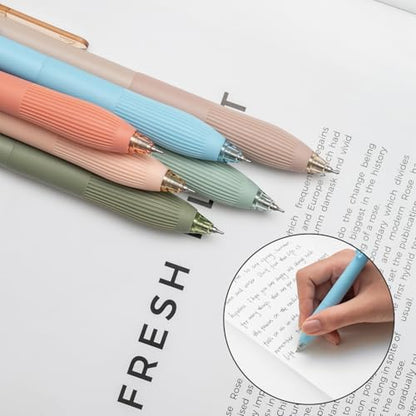 Linbsunne Gel Pens, 0.5mm Black Ink Pens Quick Dry, Macaron 12 pcs | Fine Point Smooth Writing Pens with Comfort Grip Retractable Pen for Nurses Teacher, Journaling, Office School Supplies - color: Macaron 12pcs
