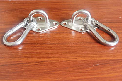 MHMYDZ 1000 lb Capacity Heavy Duty Hammock Hanging kit Ultra Durable Hooks Carabiners for Hammock Stand Hammocks Swing Chair,Multiple Indoor Outdoor Suspension Ceiling Hooks - size: M8 Diamond 1000 LB Capacity