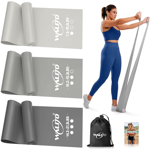 Resistance Bands for Working Out, Stretch Bands for Exercise, Yoga, Pilates - color: 4.Grey, size: 6FT