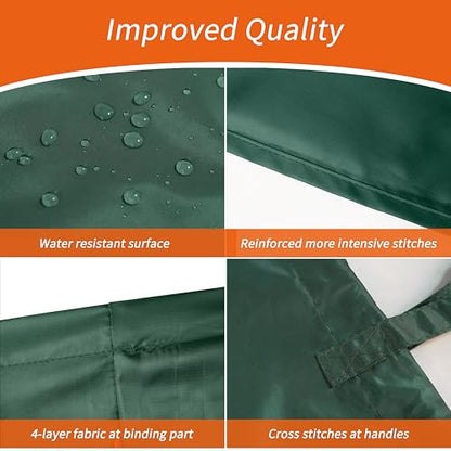 Polecasa 2 Pack Extra Heavy Duty Laundry Bag with Handles, Green, 28x36" - color: Green, size: 28" x 36" | 2 Pack