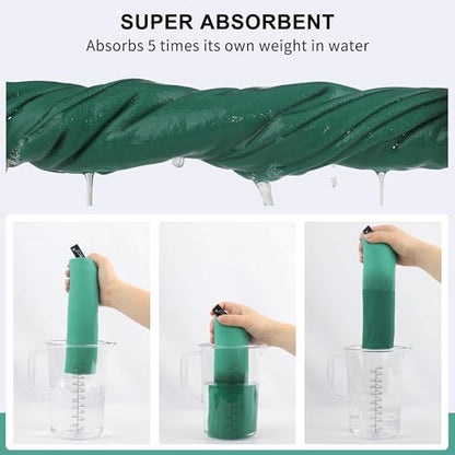 Rainleaf 극세사 타월 퀵 드라이 캠핑 & 여행 & 체육관 타월 컴팩트 - color: 애플 그린., size: 72.00 x 40.00 인치