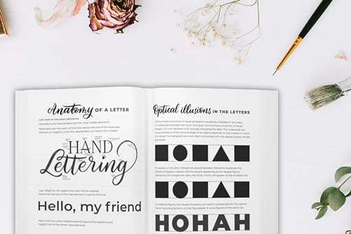 The Complete Guide to Modern Calligraphy & Hand Lettering for Beginners: A Step by Step Guide and Workbook with Theory, Techniques, Practice Pages and Projects to Learn to Letter