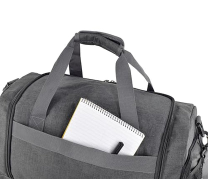 Ultimate Gym Bag 2.0: The Durable Crowdsource Designed Duffel Bag with 10 Optimal Compartments Including Water Resistant Pouch - color: Charcoal, size: Medium (20")