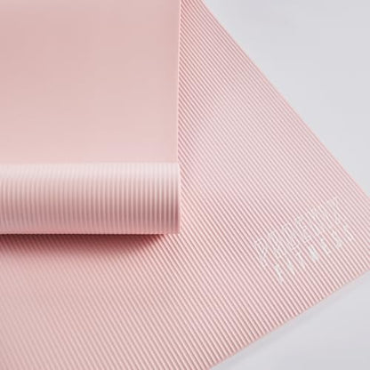 Phoenix Fitness NBR Yoga Mat - 15mm Extra Thick Exercise Mat with Carry Strap - Non Slip Yoga Mat for HIIT, Exercise & Pilates for Men and Women - Black or Pink - color: Pink