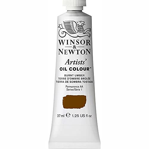 Winsor & Newton Artists' Oil Color, 37ml (1.25 oz) Tube, Burnt Umber - color: Burnt Umber, style: 1.25-oz Tube