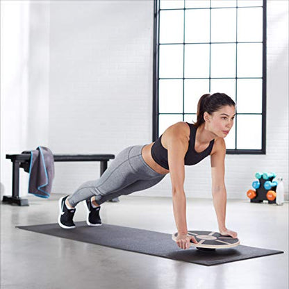 Amazon Basics Wood Wobble Balance Trainer Board, Slip Resistant, for Exercise and Core Strength
