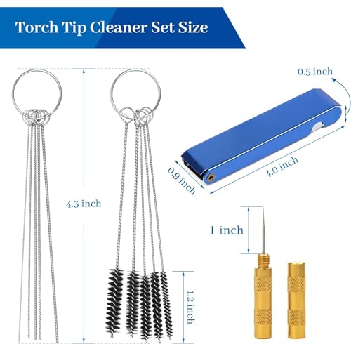 JOYABEST Airbrush Cleaning Kit Pro with 13-Piece Needle Set, Pot & Brushes | Glass pot with holder. 5 brushes & 5 needles. 13 cleaning needles unclog jets & nozzles. Repair tool removes broken tips