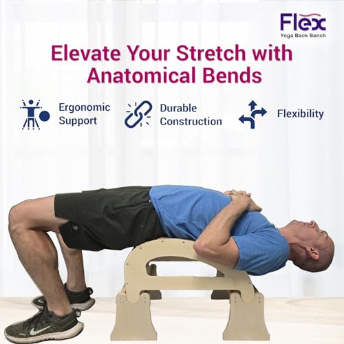 PMT Medical Flex - Yoga Back Bench | Elevate Your Stretch with Anatomical Bends, Ergonomic Support, and Durable Construction for Ultimate Comfort and Flexibility, Sandal