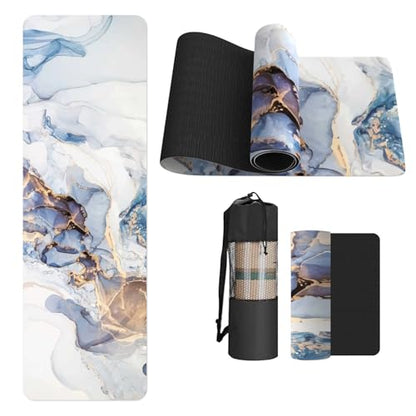 FOLAI Extra Thick Yoga Mat 6mm - color: ink