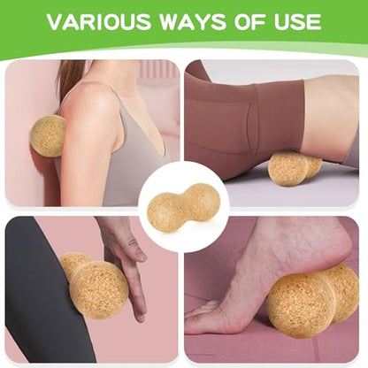 Cork Massage Ball Peanut Massage Ball for Physical Therapy Relaxer