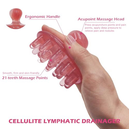 Meridian 복부 지방 셀룰라이트 제거용 마사지 브러시 - size: Gua Sha Comb