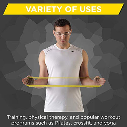 THERABAND Resistance Band Loops, Exercise, Physical Therapy, 12", Yellow - color: Yellow - Thin, size: 12 Inch