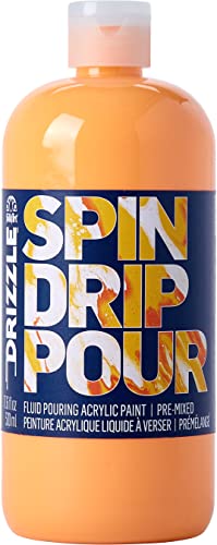 FolkArt Drizzle Pre-Mixed Acrylic Pouring Paint, Neon Pop 17.6 fl oz Premium High Gloss Finish Fluid Pouring Paint Perfect for Indoor & Outdoor Arts and Crafts Projects, 50385 - color: Neon Pop