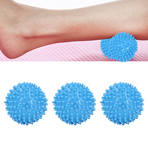 ViaGasaFamido 3Pcs Hard Massage Balls Spiked Massager Roller Orb Plastic Muscle Massage Balls for Trigger Point Movements in Neck Back Shoulders Waist Foot Exercise Yoga