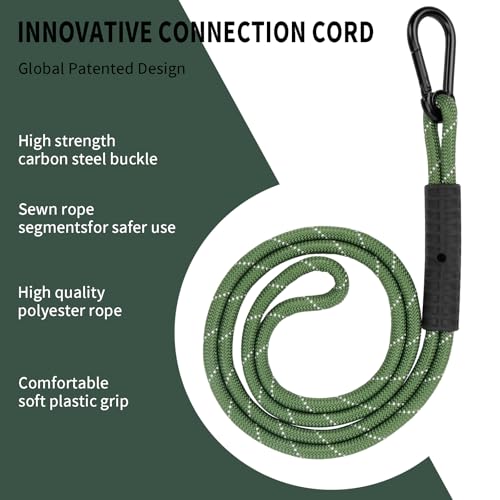 Heavy Duty Tree Swing Ropes, Hammock Tree Straps Hanging Kit, for Outdoor Swings Hammock Playground Set Accessories (3.41ft,41",Green,2Pack) - size: 41''(3.41FT)-2 Pack