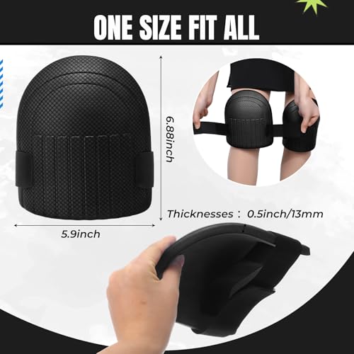 WinnerWhy Garden Knee Pads for Women Men Foam Knee Pads for Work, Black - color: Black