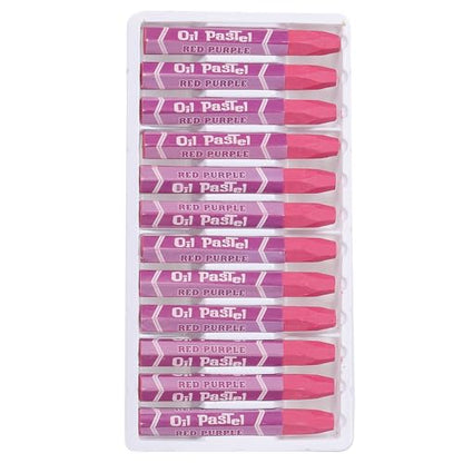 PATIKIL Purple Red Oil Pastels, 48Pcs Soft Oil Crayons Pastels Stick Vibrant and Creamy Art Supplies Bulk for Artists Beginners Art Painting Drawing Blending Graffiti Gallery - color: Purple Red