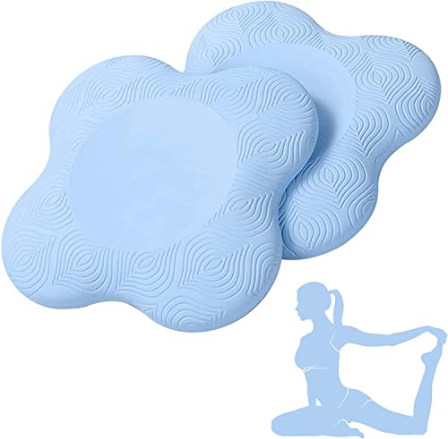 Yoga Knee Pad Cushion Extra Thick for Knees Elbows Wrist Hands Head Foam Yoga Pilates Work Out Kneeling pad - color: Light Blue