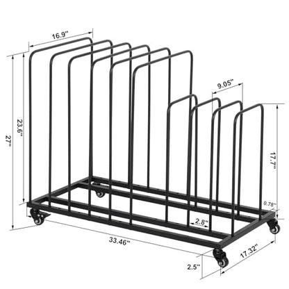 ikare Art Canvas Storage Rack, Art Storage Rack with Wheels | Adjustable Art Storage Easel Display Stands for Canvas Boards, Panel, Crafts Drying & Print Racks, Frame