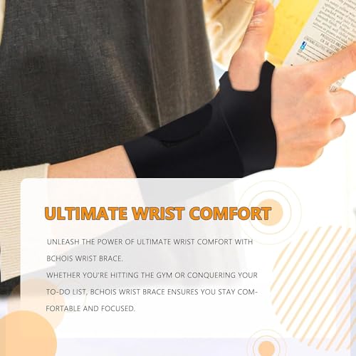 Wrist Brace,Wrist Support for Carpal Tunnel Pain Relief,Ulnar Brace Ultra-Thin Elastic for Tear,Wrist wraps Repetitive Wrist Use Injury,Fits Both Wrists