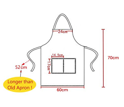 Total 15 PCS Dark Blue Bib Aprons Bulk for Women Men with 2 Front Pockets(Dark Blue-15pcs) - color: Dark Blue-15pcs