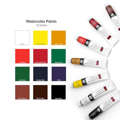 Royal & Langnickel Watercolor Artist Tube Paint, 21ml, 18-Pack - size: 18 Pack