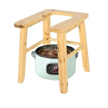 Wooden U-Shape Steam Seat with Four Legs,Yoni Steamer Stool