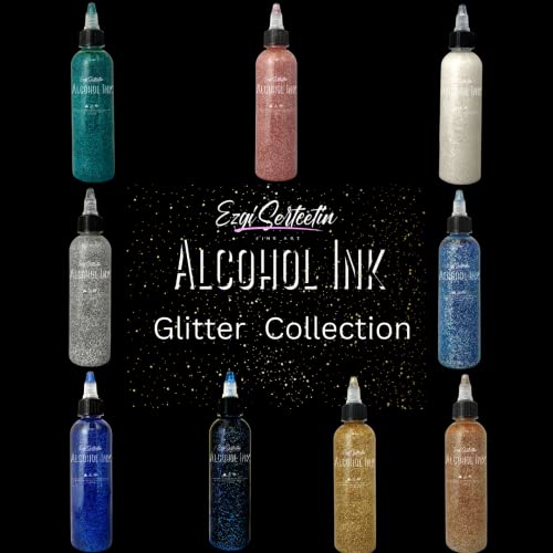Premium Alcohol Ink by Ezgi Sertcetin (Metallic Brownie) - color: Metallic Brownie