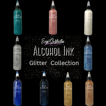 Premium Alcohol Ink by Ezgi Sertcetin (Metallic Brownie) - color: Metallic Brownie
